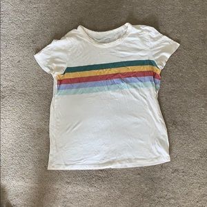 white rainbow ae t-shirt